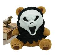 Generisch Ours en peluche d'Halloween - Décoration d'intérieur festive | Ours avec masque comme poupée et jouet pour enfants et adultes, maison, salon, chambre à coucher, bureau, coin canapé, bureau