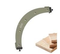 Generisch Outil de coupe courbé - Guide de routage d'angle - Modèles de routeurs précis - Outil de coupe léger pour facteur de signalisation - Projets d'aplatissement pour aplatir la décoration