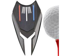 Generisch Outil de divot et marqueur de balle - Outil de réparation de divot de golf 6 en 1 - Clip magnétique en de zinc pour chapeau de golf en 6 designs - Nettoyeur de rainures pour fourche