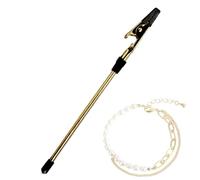 Generisch Outil de fermeture de bijoux en métal | Assistant multifonction de fermeture de bijoux | Aide à la fermeture de bracelet et trombone, pince à notes, aide à l'enfilage portable pour chaînes