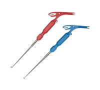 Generisch Outil de retrait de crochet, accessoires de pêche 3 en 1, extracteur d'hameçon, appareil d'extraction de sécurité, outil de nouage rapide, attache à boucle intégrée