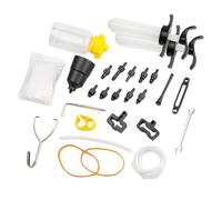 Generisch Outil de vélo - Kit de purge | Kit de frein à disque hydraulique - Injecteur d'huile en aluminium pour VTT - Entretien d'huile minérale - Kit de réparation de qualité or argenté