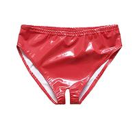 Generisch Ouvrir de charmantes couleurs sous-vêtements femmes enroulés hanches enveloppantes taille miroir clair attraction linge linge petit décalage élevé, rouge, 3XL