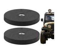 Generisch Paire de supports magnétiques pour barre lumineuse | Support de montage pour la fixation de feux de voiture avec filetage intérieur pour voiture, camion, SUV, caravane, tracteur