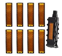 Generisch - Pales réfléchissantes pour vélos - 8 réflecteurs de pédale de vélo, réflecteurs de rayon, accessoires de vélo de sécurité - Réflecteurs de pédale faciles à installer pour les trajets