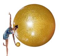 Generisch Palla Da Ginnastica Allenamento Ginnastica Ritmica 18 cm | Fitness In Antiscoppio Da 400 G, ORO/rose | Per Ginnasti, Ballerini, Competizioni Ad Alte Prestazioni Elastiche, Allenamento