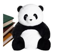 Generisch Panda - Peluche confortable - Design de fourrure ultra réaliste - Compagnon de soutien émotionnel pour le sommeil, la détente, la décoration de la pièce, les cadeaux d'anniversaire
