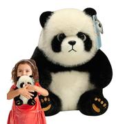 Generisch Panda Plush Toy - Simulation Panda Bear Stuffed Animal, Coussin Ultra Douce, Adorable Figurine d'oreiller en Peluche, Compagnon d'ours Polaire | Cadeau pour garçons et Filles