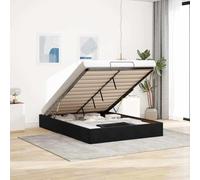 Generisch Pangshiyuan Lit Ottoman sans matelas Noir 140 x 200 cm Velours, jiangboyue-3310969