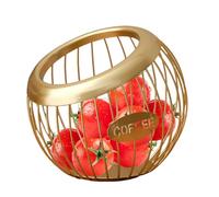 Generisch Panier à dosettes de café - 20 x 18,5 cm - Grand porte-dosettes en métal - Organiseur de bureau pour fruits et collations - Étagère de rangement en fil de fer pour cuisine et bureau - Noir