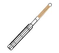 Generisch Panier de barbecue avec poignée, pince en filet avec poignée en | Panier de barbecue Hot Dog et support à saucisses pour saucisses, viande, poisson, barbecue, maison, extérieur, camping
