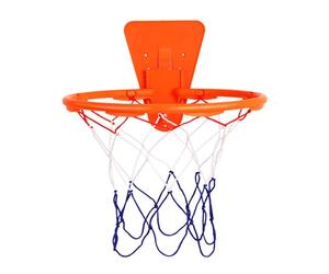 Generisch Panier de basket-ball mural - Panier de basket-ball mural avec filet et accessoires - Kit complet - Panier suspendu universel - Suspension de but pour pratiquer le dribbling à la maison
