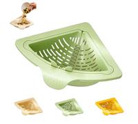 Generisch Panier de vidange triangulaire magnétique - Support de rangement et tamis de cuisine, passoire pour évier, panier de vidange pour évier (vert)