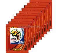 Generisch Panini Lot de 10 sachets d'autocollants Coupe du monde 2010
