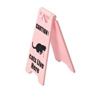 Generisch Panneau de vomi de chat, signe de prudence pour chat, décoration amusante imprimée - de chat exquise pour la cour, la maison