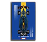 Generisch Panneau mural pour Lego Technic Oracle Red Bull Racing RB20, support mural pour modèle 42206, peu encombrant, montage facile, décoration d'intérieur créative