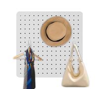 Generisch Panneau Peg Board, organiseur mural, rangement de bureau avec design multi-crochets, planche artisanale et étagère utilitaire pour bureau, cuisine, étudiants, salon, étude