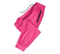 Generisch Pantalon à carreaux Femme Pyjama Respirant Pantalon de Sport en Soie Glace pour Femme avec Cordon de Serrage, Poche Poche Poche et Attache Pied Pantalon Confortable Femme Noir, Rose, 4XL