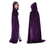 Generisch Pantalon adolescent Cosplay Garçon Halloween Manteau Fête Costume Mentel Enfant Bébé Cape Manteau Veste Femme Enfant, lilas, 11-14 ans