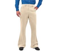 Generisch Pantalon baggy en velours côtelé pour homme - Pantalon évasé vintage - Jambes larges - Pantalon de loisirs des années 70 - Élégant - Pantalon chino chaud - Pantalon de travail confortable