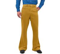 Generisch Pantalon baggy en velours côtelé pour homme - Pantalon évasé vintage - Jambes larges - Pantalon de loisirs des années 70 - Élégant - Pantalon chino chaud - Pantalon de travail confortable