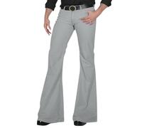 Generisch Pantalon bouffant pour homme - Coupe droite - Pantalon bouffant - Pantalon long - Pantalon de travail décontracté - Pantalon d'affaires - Pantalon disco basique - Séchage rapide - Pantalon