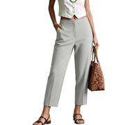 Generisch Pantalon cargo avec taille élastique, poches zippées - Pantalon décontracté pour femme pour la vie quotidienne, le bureau, les vacances, polyvalent avec des baskets ou peut être porté toute