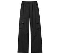 Generisch Pantalon cargo de travail avec poches, aventure en plein air, randonnée, camping, décontracté, confortable, durable, Noir , L