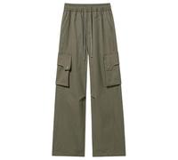 Generisch Pantalon cargo de travail avec poches, aventure en plein air, randonnée, camping, décontracté, confortable, durable, vert, M