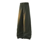 Generisch Pantalon cargo décontracté 2026 avec taille élastique : pantalon confortable pour tous les goûts, combiné avec des poches pratiques, coupe décontractée, vert, S