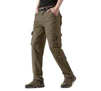Generisch Pantalon cargo en coton pour homme : pantalon d'extérieur avec de nombreuses poches Pantalon de randonnée Oversized Pantalon coupe-vent Pantalon fonctionnel Pantalon de trekking résistant à