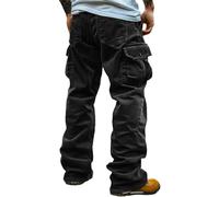 Generisch Pantalon cargo en velours côtelé pour homme - Pantalon de randonnée pour homme - Pantalon de jogging - Pantalon d'extérieur avec plusieurs poches - Vintage - Pantalon de loisirs - Pantalon