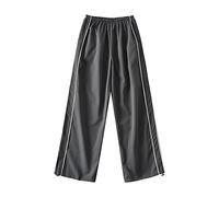 Generisch Pantalon cargo pour femme avec détails pratiques pour un confort décontracté, gris, L