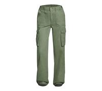 Generisch Pantalon cargo réglable pour femme, taille haute, coupe large pour un confort décontracté lors des activités de plein air et des aventures urbaines, Vert armée., M
