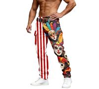 Generisch Pantalon cargo résistant avec impression industrielle - Double poches pour une utilisation quotidienne comme vêtement de travail, rouge, XL