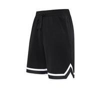 Generisch Pantalon court de basket-ball uni pour homme, Noir , M