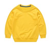 Generisch Pantalon de gardien de but pour enfant avec col rond pour nouveau-né et fille - Sweat-shirt de, jaune, 5-6 ans