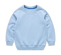 Generisch Pantalon de gardien de but pour enfant avec col rond pour nouveau-né et fille - Sweat-shirt de, bleu clair, 12-18 mois