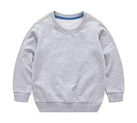 Generisch Pantalon de gardien de but pour enfant avec col rond pour nouveau-né et fille - Sweat-shirt de, gris, 6-12 mois