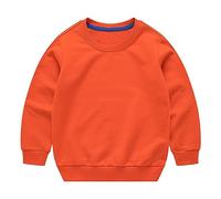 Generisch Pantalon de gardien de but pour enfant avec col rond pour nouveau-né et fille - Sweat-shirt de, Orange, 2-3 ans