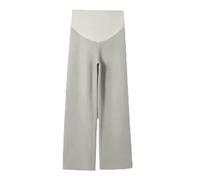 Generisch Pantalon de grossesse doux avec soutien du ventre, taille élastique, pantalon de grossesse confortable, jambe large pour vêtements décontractés confortables, Kh2., L