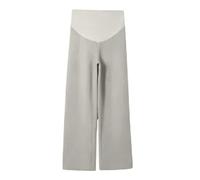 Generisch Pantalon de grossesse doux avec soutien du ventre, taille élastique, pantalon de grossesse confortable, jambe large pour vêtements décontractés confortables, Kh1., L