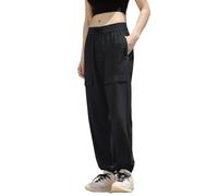Generisch Pantalon de jogging baggy taille basse pour femme - Pantalon cargo de course - Coupe droite - Contrôle du ventre - Tissu à séchage rapide - Pantalon de randonnée - Pantalon d'extérieur