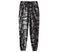 Generisch Pantalon de jogging basique en polaire pour homme avec taille élastique, Noir , XXL