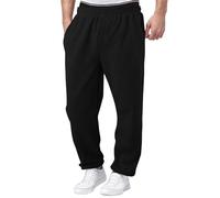 Generisch Pantalon de jogging cargo avec taille élastique, coupe ample pour grand pantalon sportif en polaire sans cordon de serrage, pantalon de loisirs décontracté pour la vie quotidienne, l'école