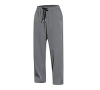 Generisch Pantalon de jogging décontracté à lacets pour homme - Sans bas, gris foncé, M