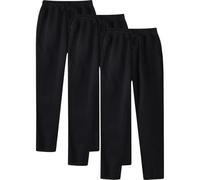 Generisch Pantalon de jogging élégant uni pour homme avec manchettes à lacets, poche à lacets, pantalon court TLG pour homme, Noir , M
