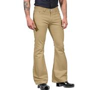 Generisch Pantalon de jogging pour homme - Couleur unie - Combinaison de poche - Pantalon évasé - Pantalon de loisirs - Bleu, kaki, XXL