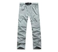 Generisch Pantalon de jogging pour homme stretch randonnée travail pantalon imperméable léger extérieur, gris, XXL