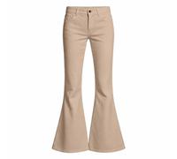 Generisch Pantalon de loisirs avec coupe étroite, jambe large, pantalon uni polyvalent pour un usage quotidien, jouer, apprendre à l'école ou les activités de plein air, kaki, 13-14 ans